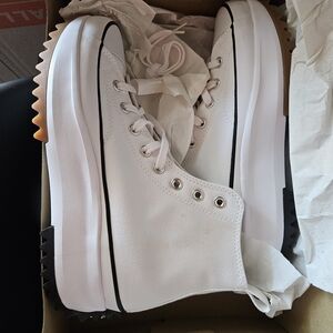 Converse Run Star Hike White Platform High-Tops Mens 9.5 New In Box